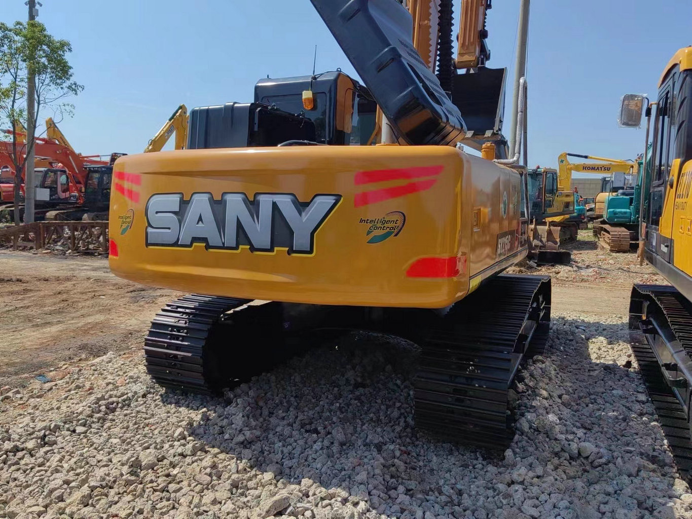 sany sy215c second-hand excavator good condition china brand 21ton used digger sy215c sy75c sy135c for cheap sale in shanghai