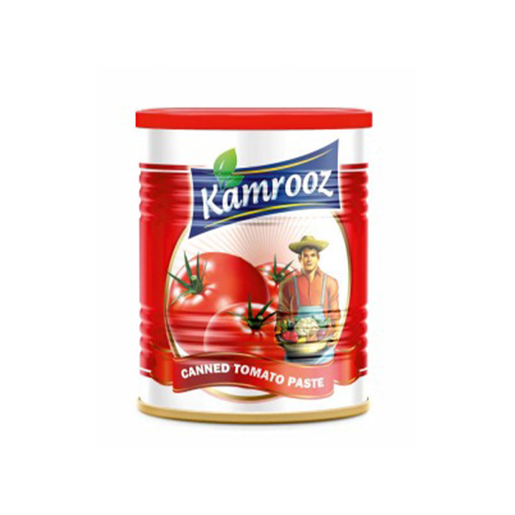 High Quality Canned Organic Tomato Paste 800GR BRIX 36 - 38% (customizable) With ALL NATURAL INGREDIENTS