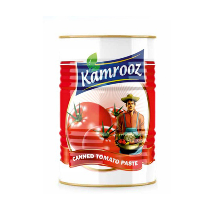 High Quality Canned Organic Tomato Paste 4Kg BRIX 36 - 38% (customizable) With ALL NATURAL INGREDIENTS