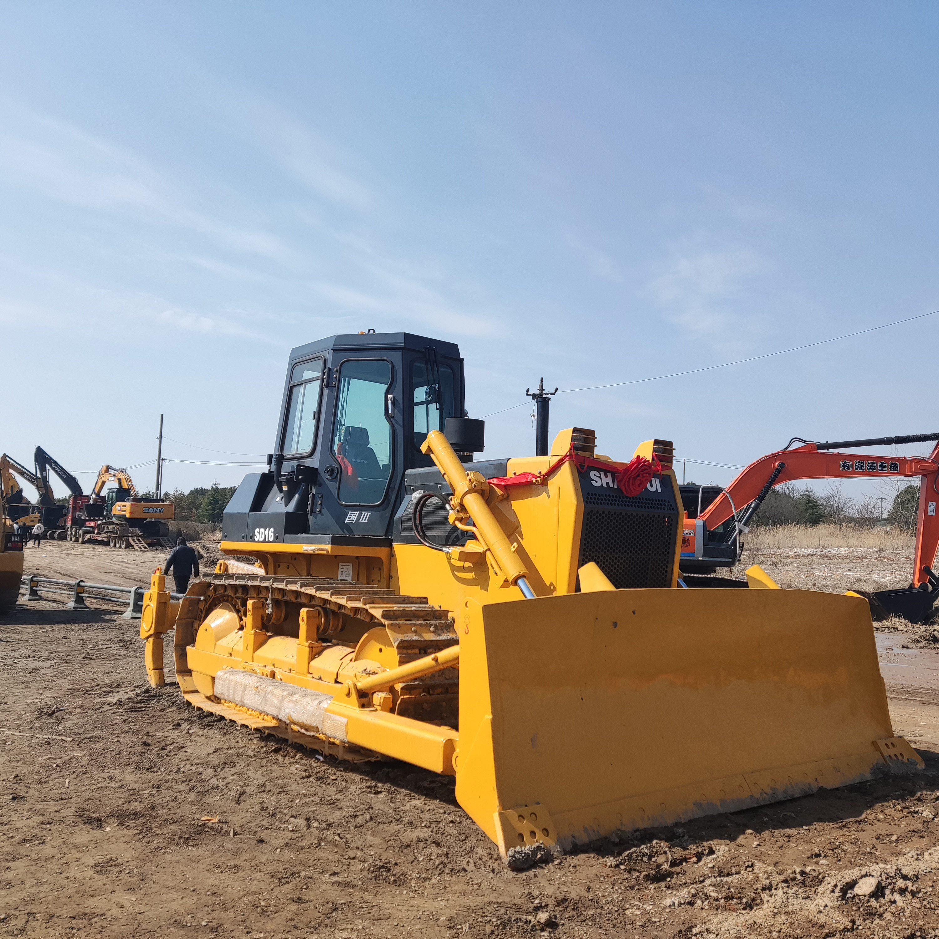 Second Hand Year 2023 Used Bulldozers 16 ton Shantui SD16 second hand Bulldozers Shantui SD16 In Good Condition for Sale