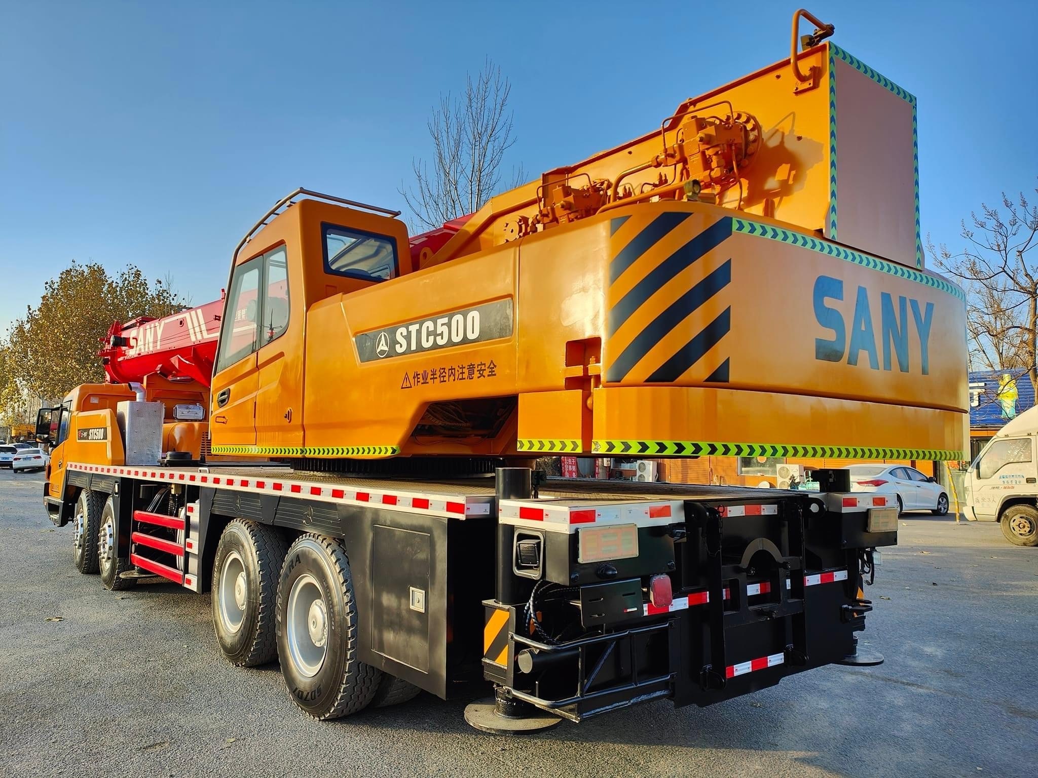 High Quality Used Sany All Terrain Crane Made In China 50 Tons Truck Crane Trailer Crane For Sale