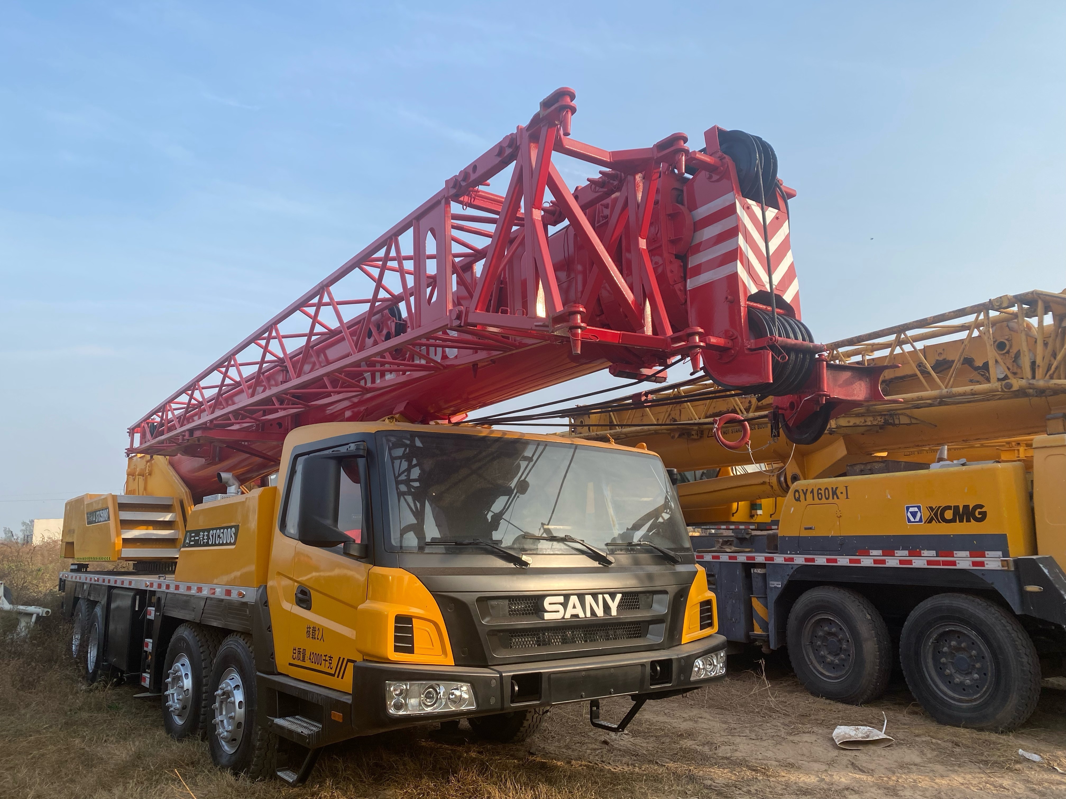 High Quality Used Sany All Terrain Crane Made In China 50 Tons Truck Crane Trailer Crane For Sale