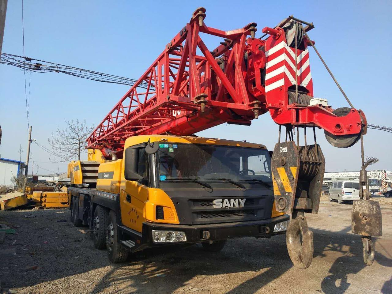 High Quality Used Sany All Terrain Crane Made In China 50 Tons Truck Crane Trailer Crane For Sale