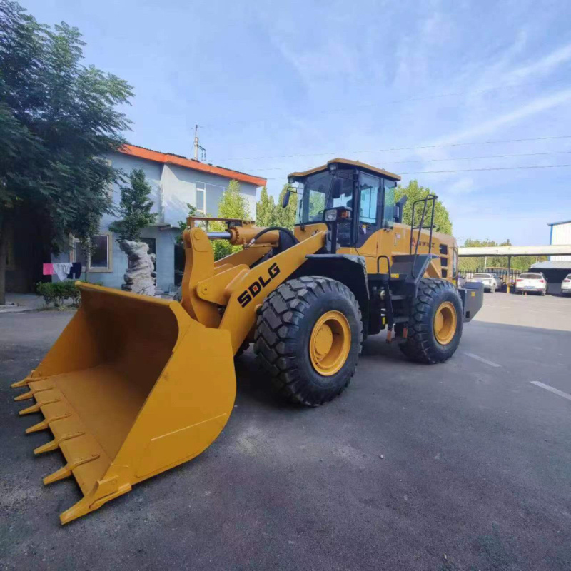 Used loader ZL80 front wheel loader 8 tons heavy front loader with reinforced bucket