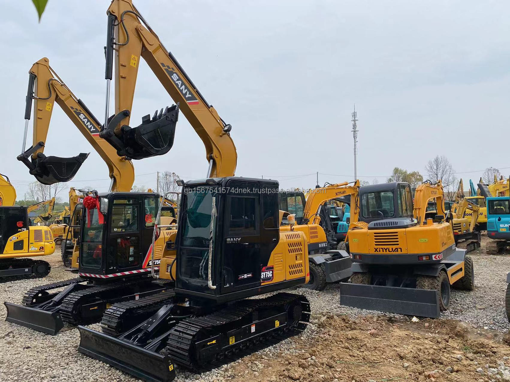 Sany SY75C in stock affordable price Crawler Excavator High Quality and Affordable for Sale 100% Ready to Sell Used Excavators