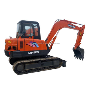 Doosan DH55 Mini Used Excavator Good condition High Quality 99%New Second hand  Construction Machinery 5Ton for sale