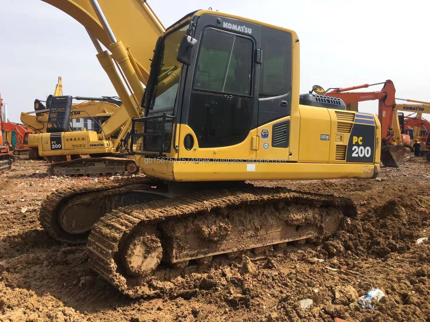 High performance crawler excavator used Komatsu 200 excavator with best price