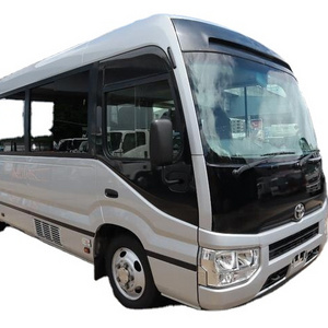 Top Quality Cheap Price Luxury RHD Newly Used Toyota Coaster Bus 30 seats Diesel engine automatic gear box with Ac for sale