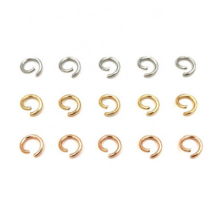 1x6mm to 1x10mm  Stainless Steel Jump Rings  No Tanish DIY jewelry Components  Gold rose gold  Split rings 1 bag=1000 pcs