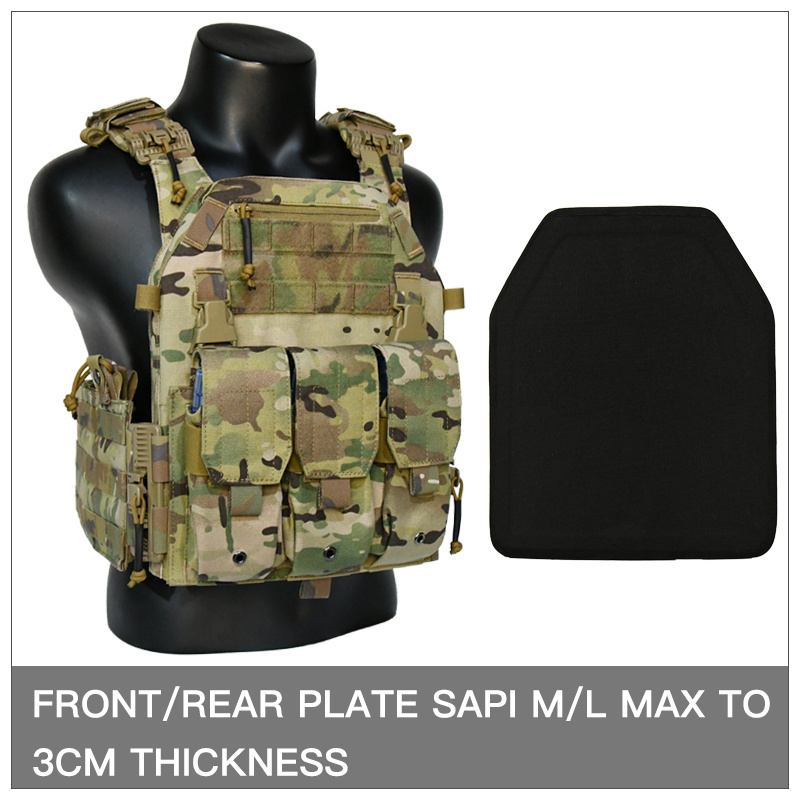 GAF 1000D Nylon Durable Multicam Chaleco Tactico Plate Carrier Security Molle Tactical Vest with Pouches