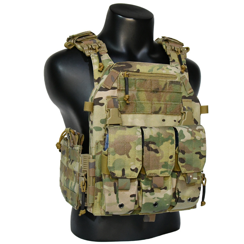 GAF 1000D Nylon Durable Multicam Chaleco Tactico Plate Carrier Security Molle Tactical Vest with Pouches