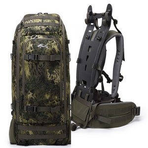 GAF Customized 60L Large Capacity Fishing Hunting Bags Outdoor Camo Hunting Backpack with Carbon Fiber Frame