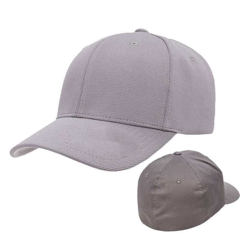 Customised Freely Curved Brim Fitted Polyester Baseball Cap Without Cliperd For Men