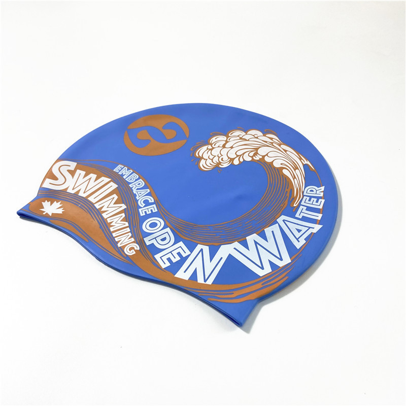 Customizable Design Your Custom Logo Swimming Caps Hat Paint For Silicone Swimming Cap Plain Latex Swim Caps