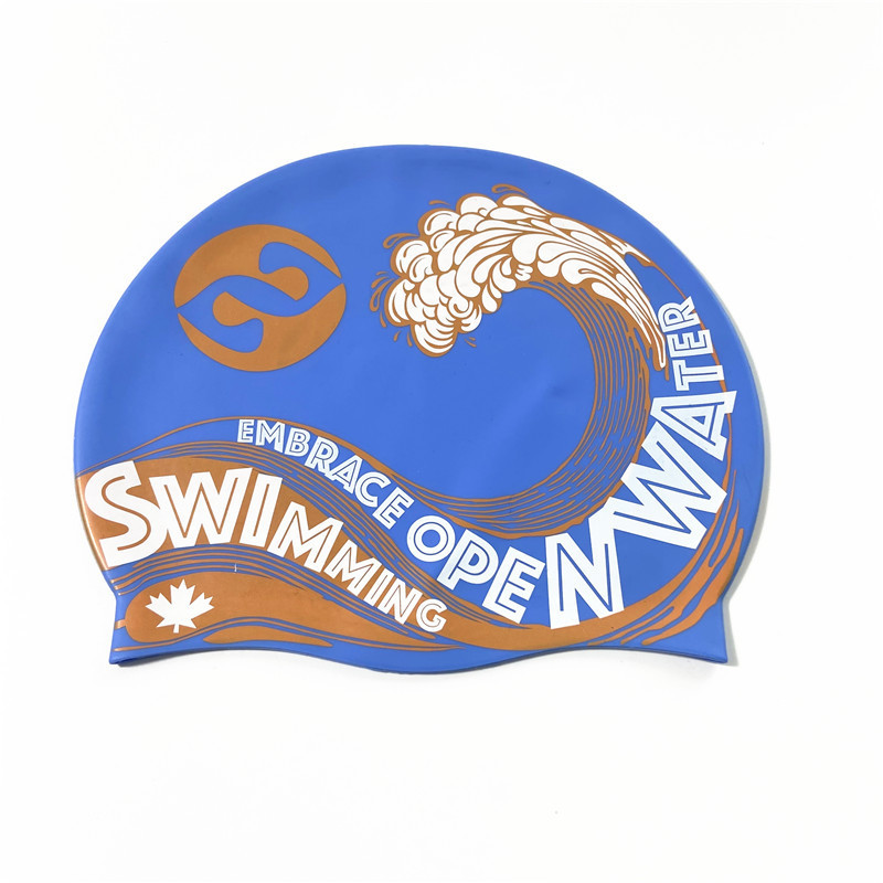 Customizable Design Your Custom Logo Swimming Caps Hat Paint For Silicone Swimming Cap Plain Latex Swim Caps