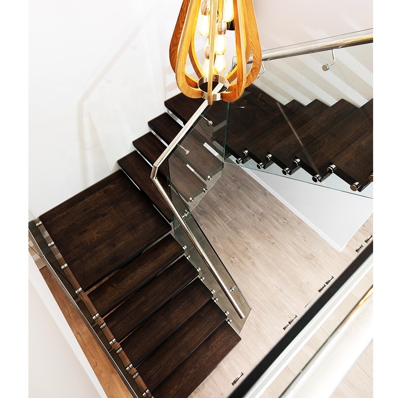 Custom Made High Quality Cheap Price Professional Wholesale Grating Steel Structural Stair Tread Step Staircase Indoor Stair