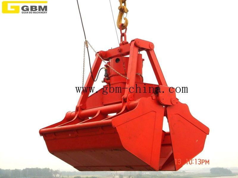 12cbm electro clamshell hydraulic grab for ship crane to discharge bulk cargo