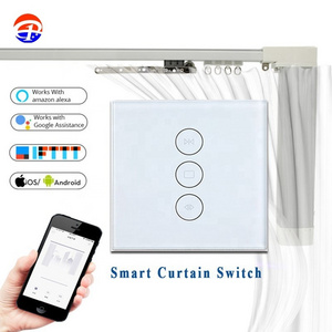 Gardens Tuya WiFi Remote Control Smart Home Motorized Curtain Hotel Design Smart Switch Control Curtain Motor