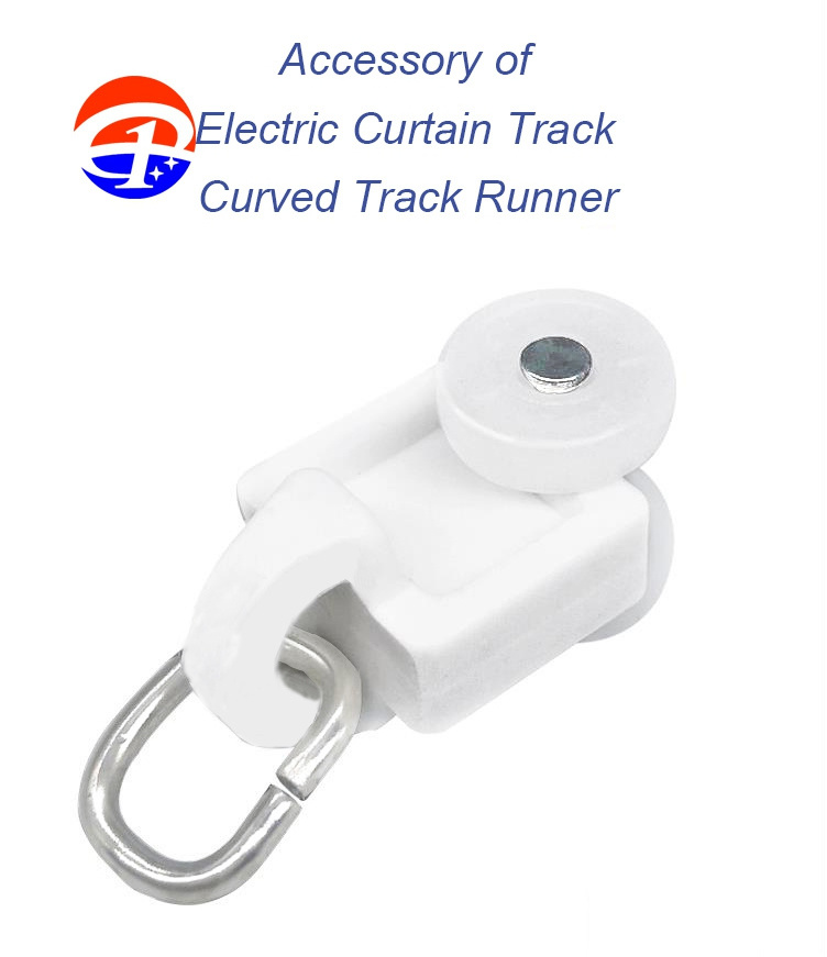 Garden curtain pulley hook accessories distance  Trietex straight track runner thickness for curtain track rail