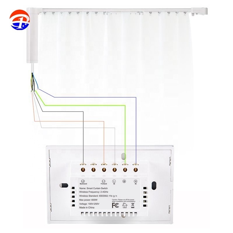 Gardens Tuya WiFi Remote Control Smart Home Motorized Curtain Hotel Design Smart Switch Control Curtain Motor