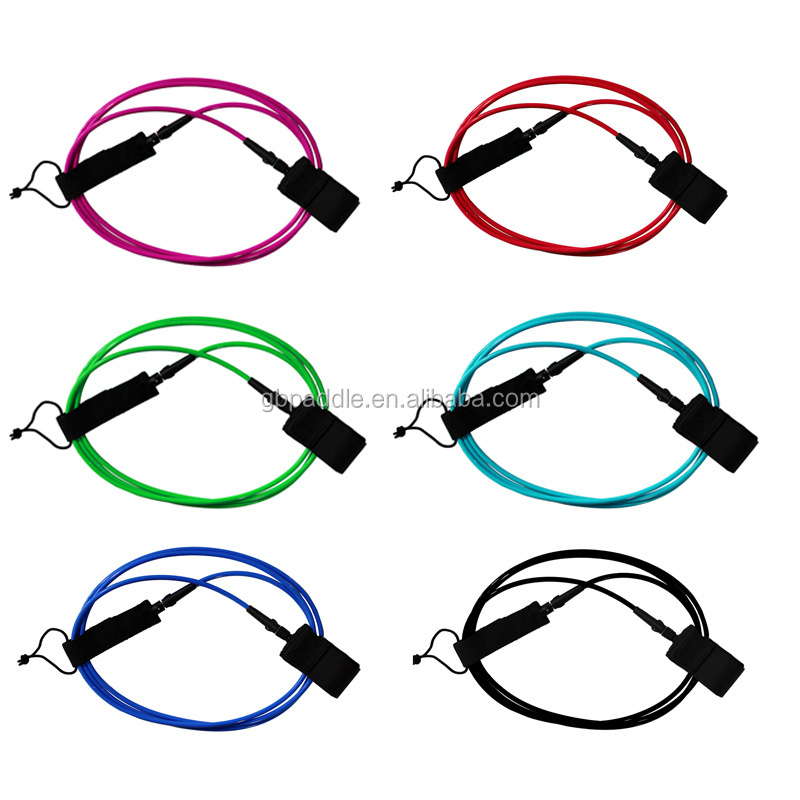 10ft 7mm Surf leash TPU Surfboard Leash Double Swivels Surfing Foot Leash Rope Surf Accessories