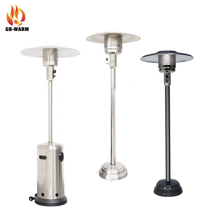 New Trend Products Stainless Steel Design Outdoor Natural Gas Heater Patio Triangle Propane Gas Garden Patio Heater Wholesale