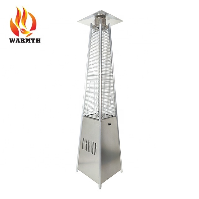 Outdoor propane gas tube patio flame heater