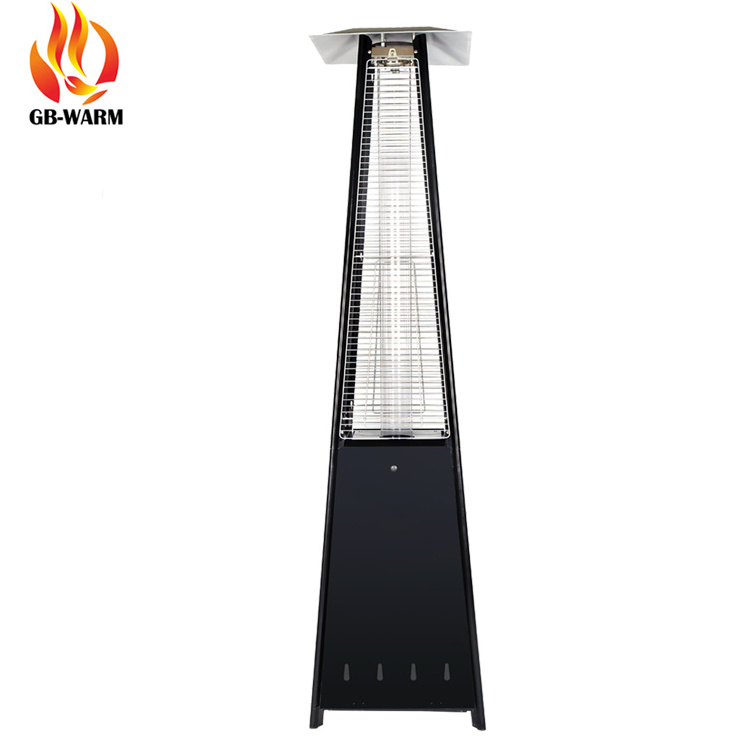 Outdoor propane gas tube patio flame heater