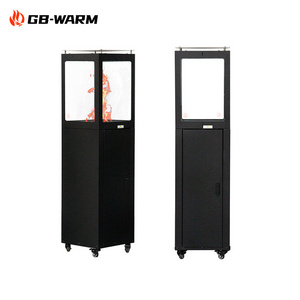 Hot Sales Pellet heater Outdoor High-end Products Wood Pellet Garden Fire pit use in garden with glass panels