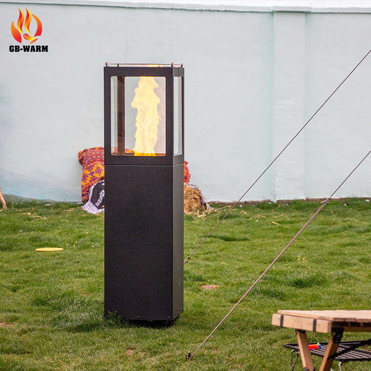 Hot Sales Pellet heater Outdoor High-end Products Wood Pellet Garden Fire pit use in garden with glass panels