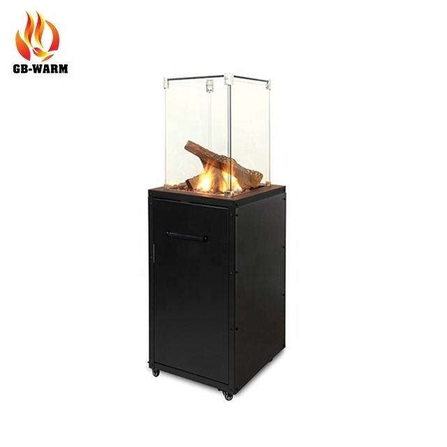 Manufacturer Price Hot Sale Commercial Outdoor Gas Fireplace Propane Fire Pit Glass Heater for Outdoor Heating and Warming