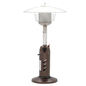 tabletop mushroom luxury patio heater with quartz-glass led illuminated