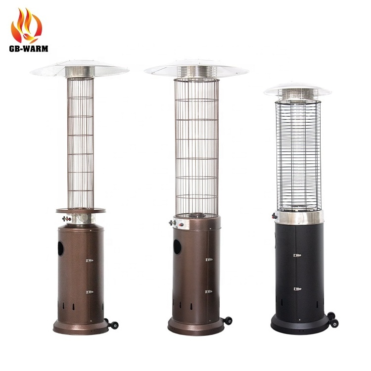 New Trend Products Stainless Steel Design Outdoor Natural Gas Heater Patio Triangle Propane Gas Garden Patio Heater Wholesale