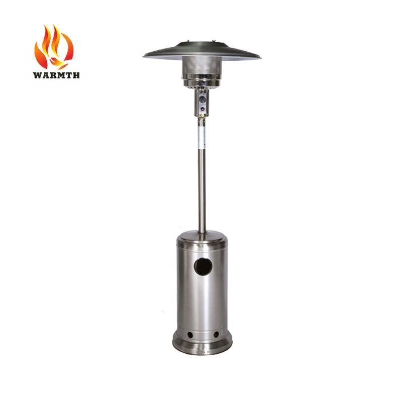 factory price tall outdoor garden Natural LPG Gas Propane flame gas patio heater with bar table