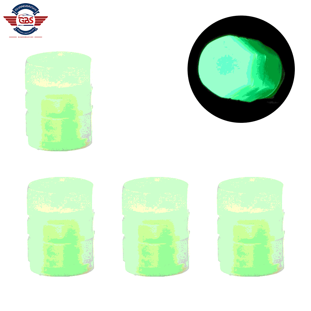 Car Wheel Hub Glowing Dust-proof Decorative Tyre Rim Stem Covers Applicable Motorcycle Bike Universal Luminous Tire Valve Ca p