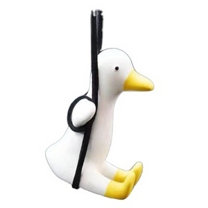 Super Cute Swing Duck  Rearview Mirror Hanging Charms Ornament Resin Auto Decoration Car Pendant Interior