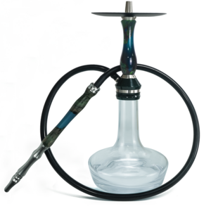 Customized Deluxe Smoking Accessories Nargile Glass Stainless Steel Hookah