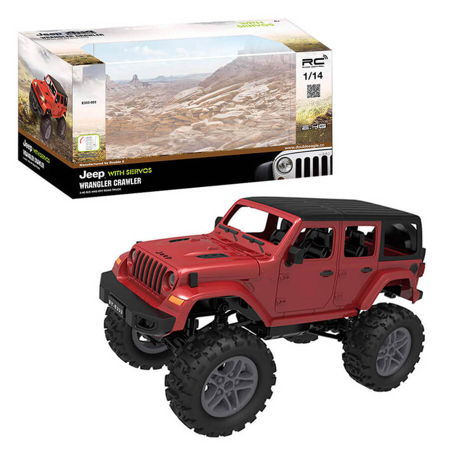 2.4GHz 1: 14 Off-road RC Vehicle Model Wrangler Climbing Electric Remote Control Car JEEP Toys for Kids