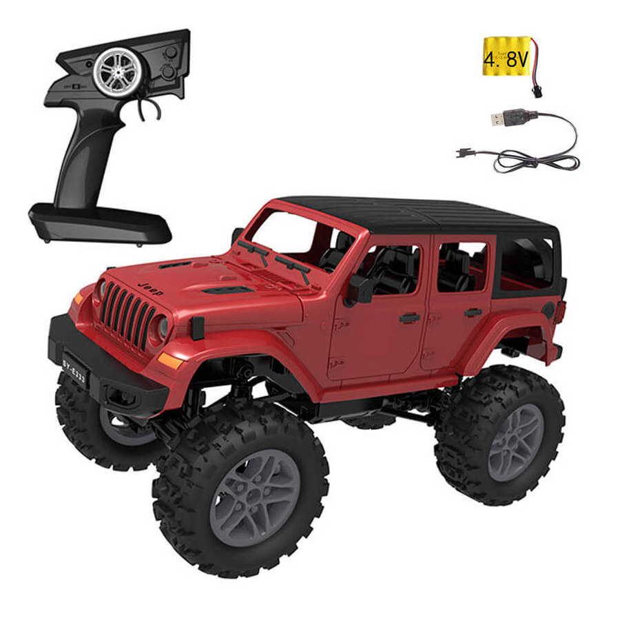 2.4GHz 1: 14 Off-road RC Vehicle Model Wrangler Climbing Electric Remote Control Car JEEP Toys for Kids