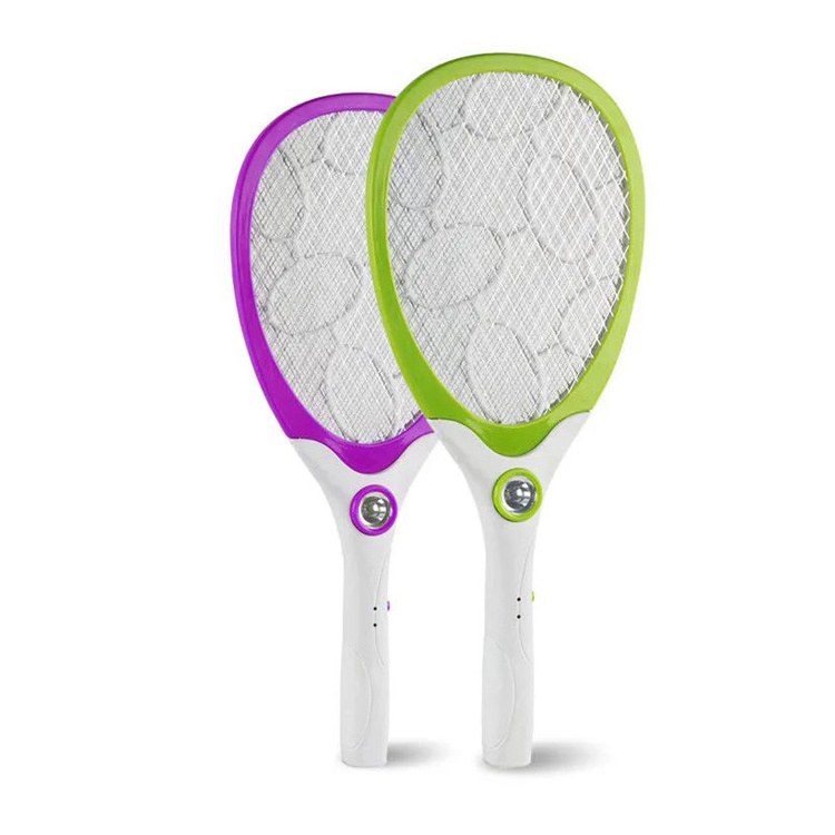 Electric Fly Swatter Operated Hand Mosquito Bug Insects Killer  Anti Mosquito Racket