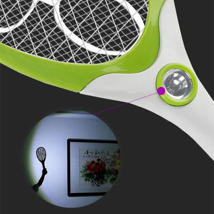 Electric Fly Swatter Operated Hand Mosquito Bug Insects Killer  Anti Mosquito Racket