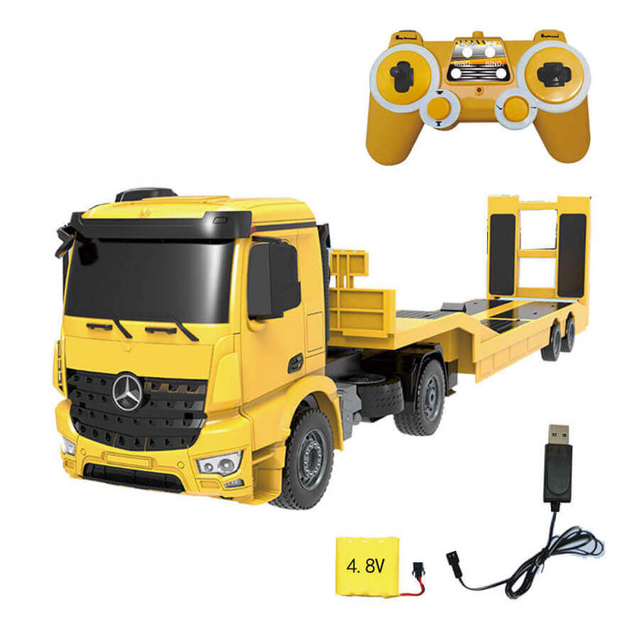 Detachable Flatbed Remote Control Trailer 1:20 Engineering Tractor RC Truck Excavator Construction Vehicles Toys