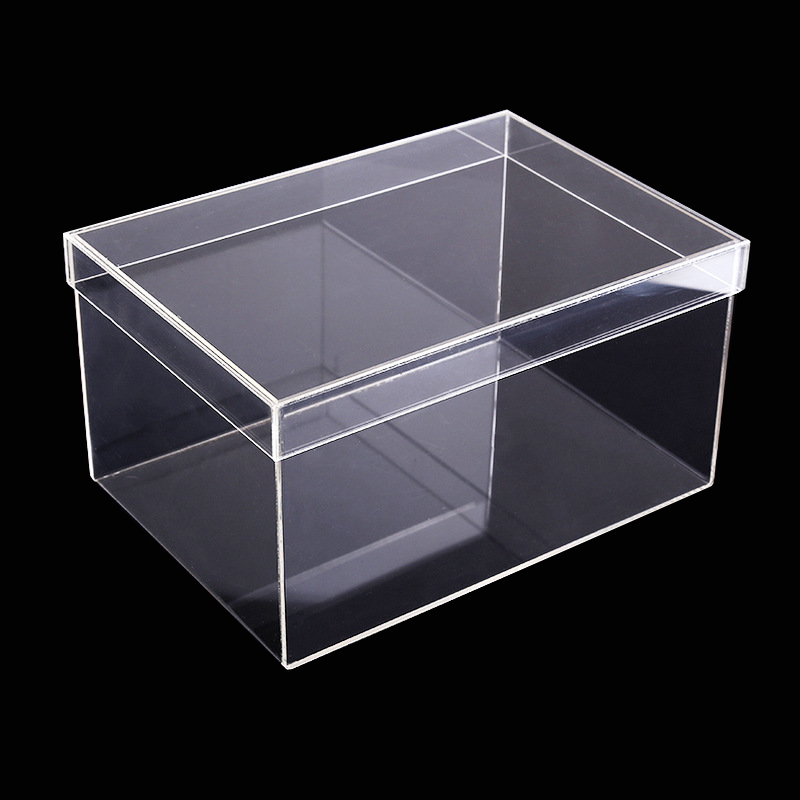 wei Transparent acrylic display box suitable for Lego model table top box cube storage box for action character collection toys