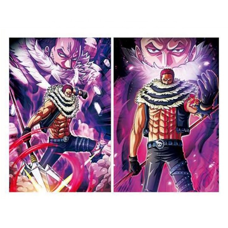 Japanese anime poster wall art 3d lenticular anime picture 3d flip effect lenticular poster