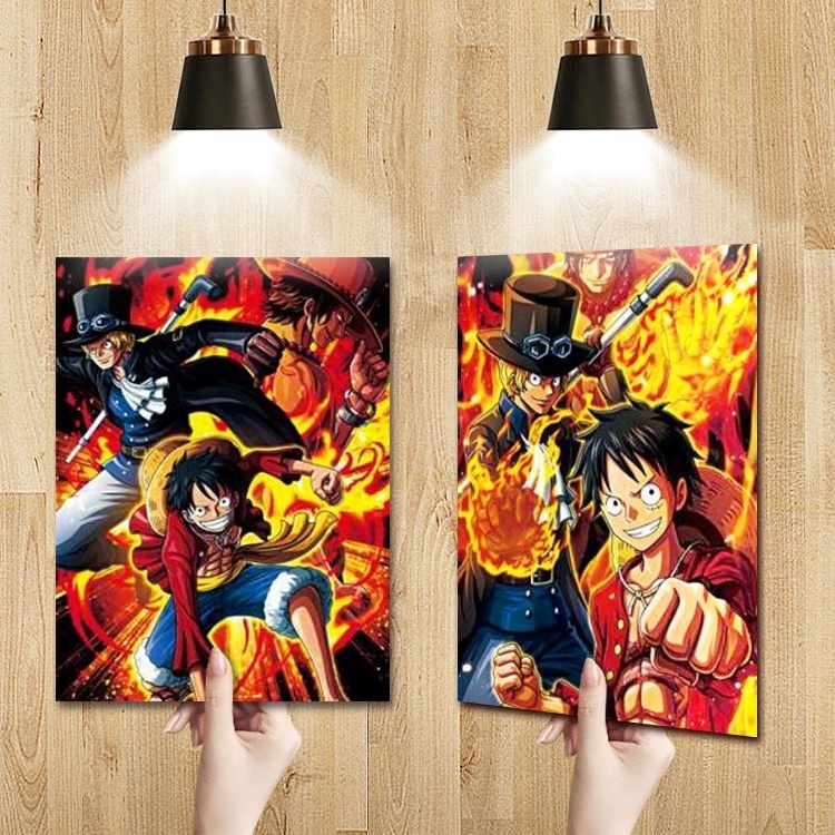 Good Motion Effect 3D Poster 30*40cm Anime Picture Custom Lenticular Flip Anime Wall Poster 3D Lenticular Poster Home Decor