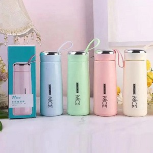 400ml Custom Logo Insulated Cup Double Layer Glass Water Creative Company Gift Printing Bottle Shaker Kid Bling Vacuum