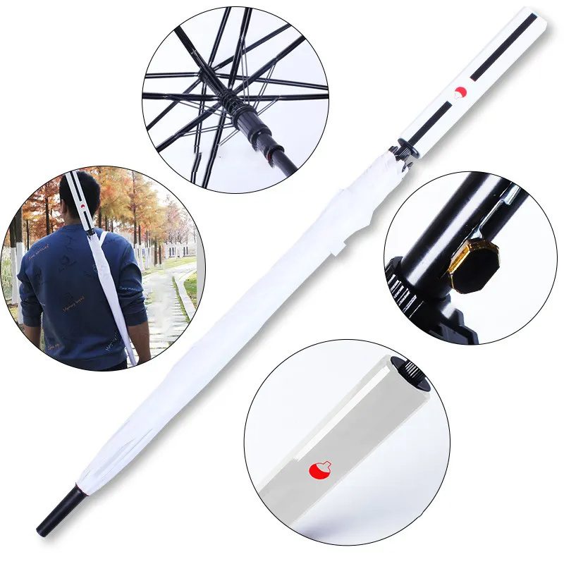 Promotion Long Handle Japanese Golf Umbrella Anime Samurai Sword Cosplay Sun Rain Cartoon Umbrella