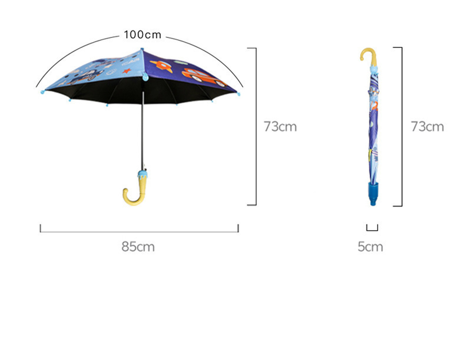 Popular Sale Cute Rain Straight Boy Kid Child Umbrella For Sale Cartoon print rainproof custom children umbrella kid