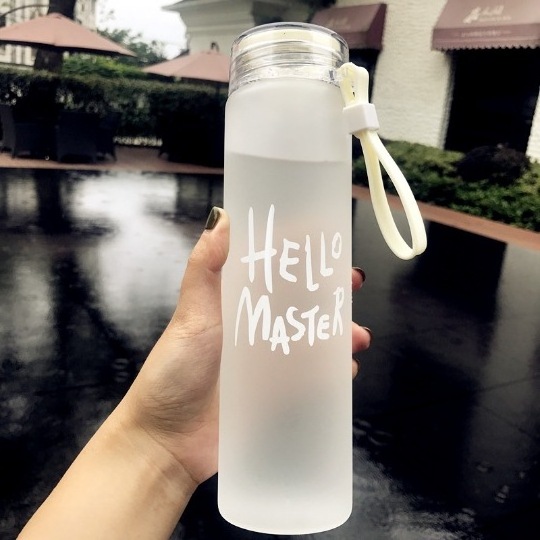 2024 New Design Wholesale Creative Glass Gradient Color Colorful Frosted Water Cup Advertising Cup Portable Event Gift