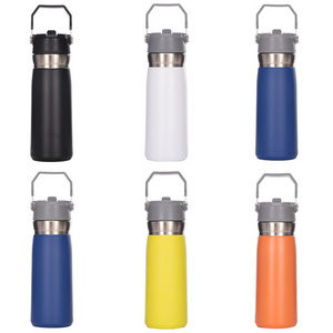 Outdoor Portable Vacuum Car Flask With Handle Sports Gym Camping Sport Thermoses Large Capacity Travel Kettle